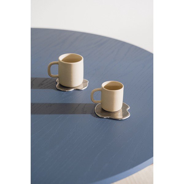 Kovové podtácky v sadě 4 ks ve stříbrné barvě Plama – noo.ma-image-1