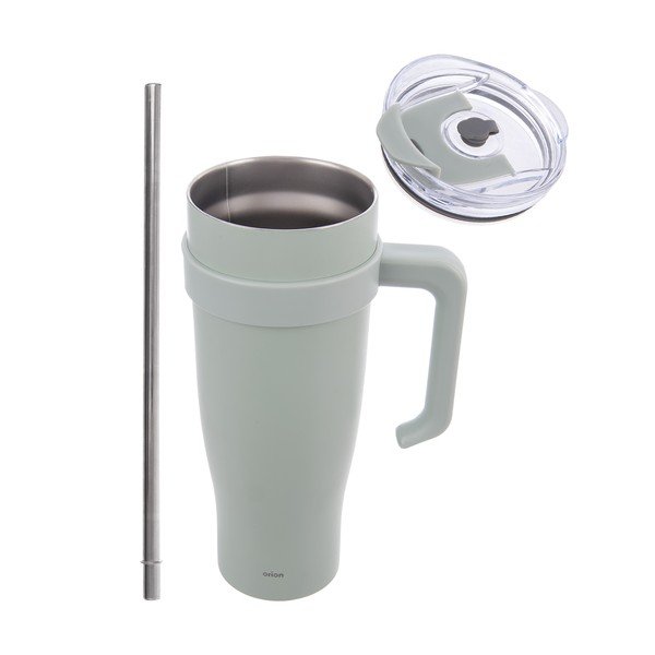 Šalvějově zelený termo hrnek s brčkem 1,2 l Termo – Orion-image-2