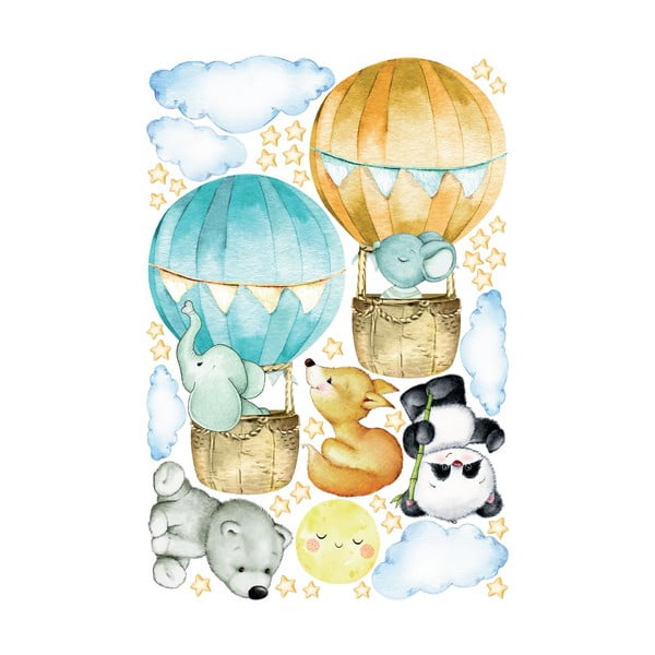 Dětské samolepky na zeď Ambiance Balloons and Stars-image-2