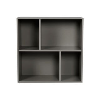 Tmavě šedá nástěnná knihovna Tenzo Z Cube, 70 x 70 cm