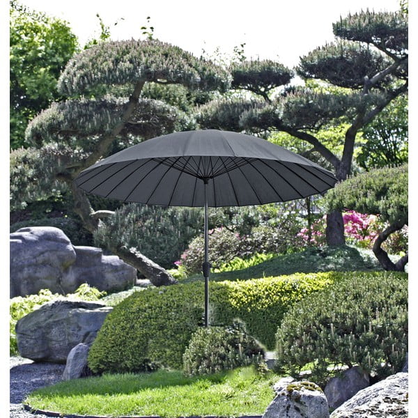 Šedý slunečník ø 260 cm – Garden Pleasure-image-1