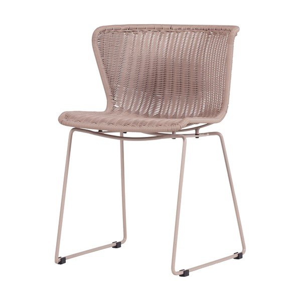 Béžové z umělého ratanu zahradní židle v sadě 2 ks Wings – WOOOD