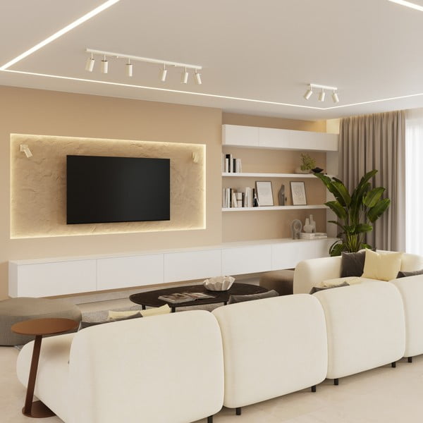 Krémové bodové svítidlo 8x16 cm Etna – Sollux-image-3