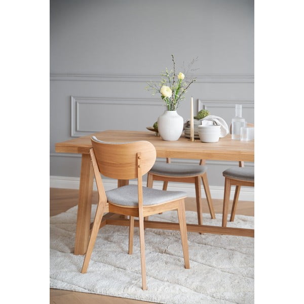 Jídelní stůl z broušeného dubového dřeva Rowico Brooklyn, 170 x 95 cm-image-1