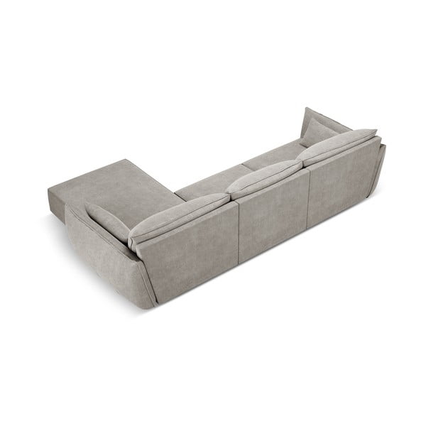 Světle šedá rohová pohovka (pravý roh) Vanda – Mazzini Sofas-image-3