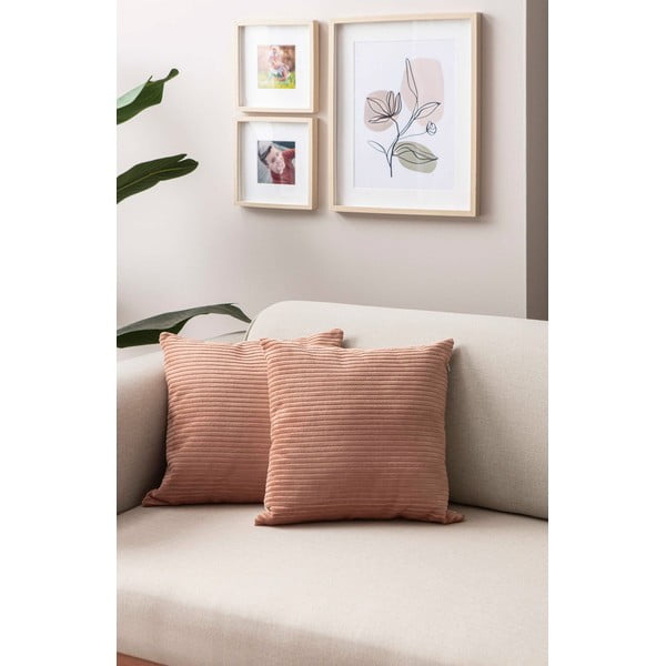 Manšestrové povlaky na polštáře v sadě 2 ks 43x43 cm – Mioli Decor-image-3