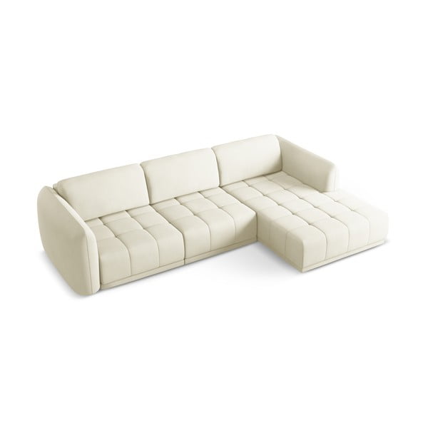 Bílá rohová pohovka (pravý roh) Hoku – Makamii-image-2