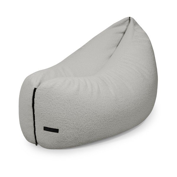 Světle šedý dětský sedací vak z textilie bouclé Clip Clap 115 – SLOWDOWN