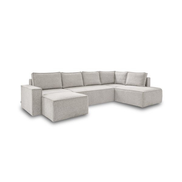 Krémová rozkládací rohová pohovka (pravý roh) Brave Dave – Miuform