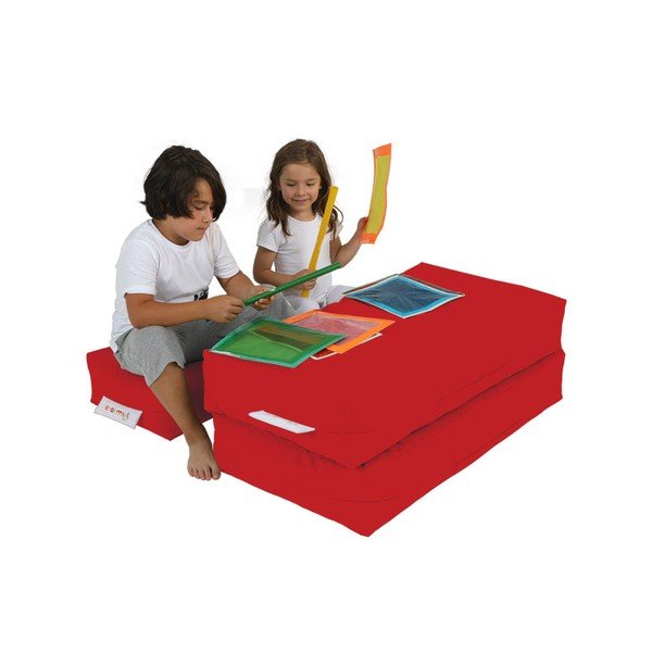 Červená dětská pohovka 100 cm Nier – Floriane Garden-image-3