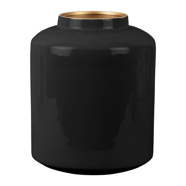 Černá smaltovaná váza PT LIVING Grand, výška 23 cm