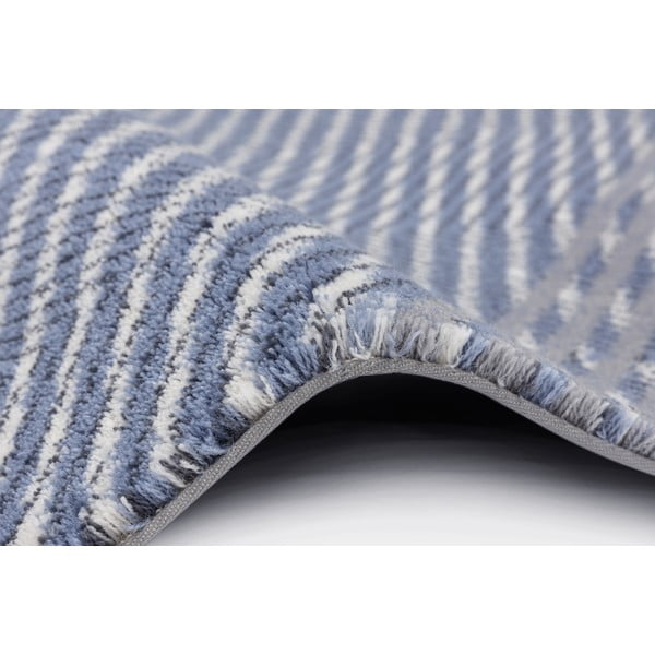 Světle modrý vlněný koberec 160x240 cm Mesh – Agnella-image-2