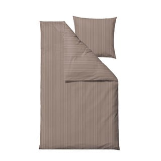 Damaškové povlečení taupe na jednolůžko/prodloužené 140x220 cm Noble – Södahl