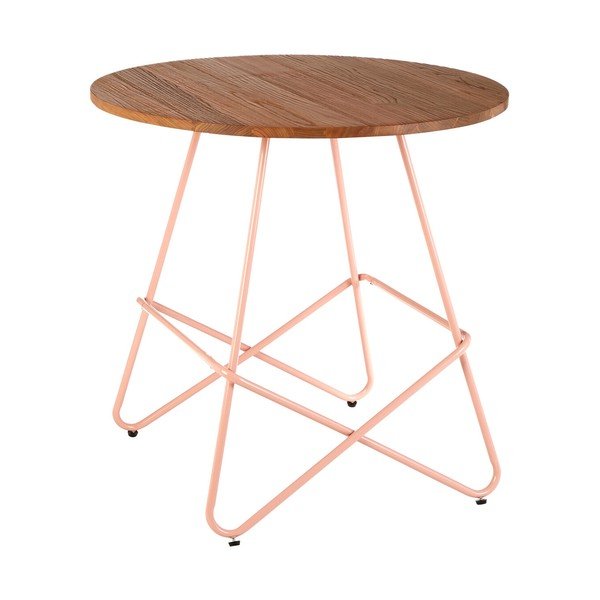 Kulatý jídelní stůl z jilmového dřeva ø 80 cm District – Premier Housewares