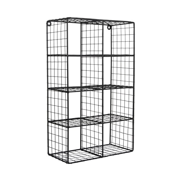 Černá patrová ocelová police 30 cm Reja – PT LIVING-image-2