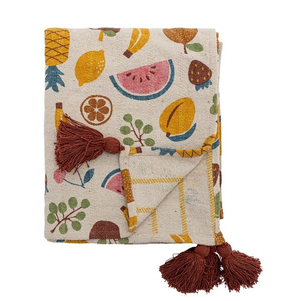 Dětská deka z recyklované bavlny 130x160 cm Fruitta – Bloomingville Mini