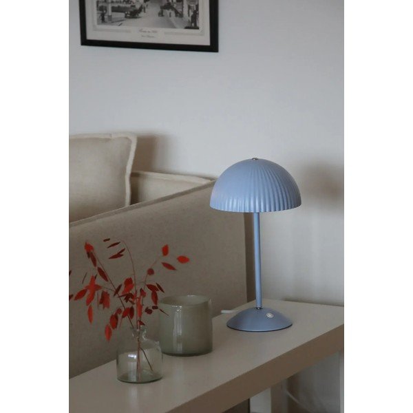 Modrá kovová stolní lampa s kovovým stínidlem (výška 33,5 cm) Zin – Markslöjd-image-1