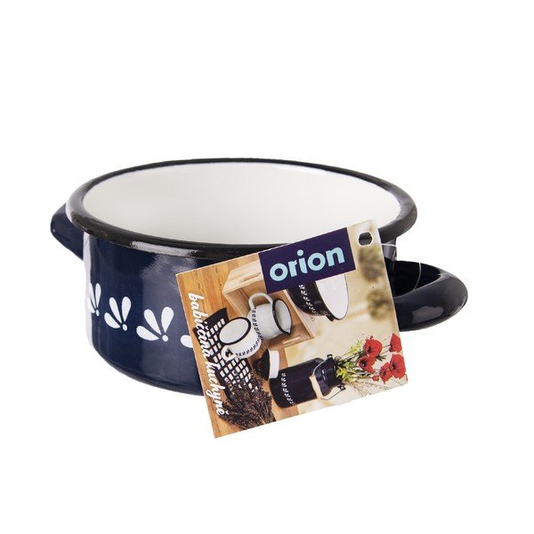 Modrý smaltovaný hrnec Orion, 0,6 l-image-4