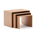 Odkládací stolky v sadě 3 ks v dekoru dubu 40x60 cm Litto – Kave Home