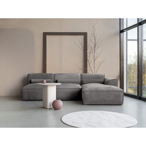 Světle šedá rohová pohovka (pravý roh) Flex Felix – Miuform-image-1