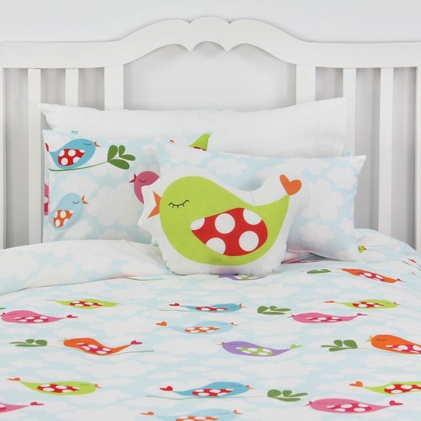 Dětské bavlněné povlečení na peřinu a polštář Mr. Fox Little Birds, 140 x 200 cm-image-4