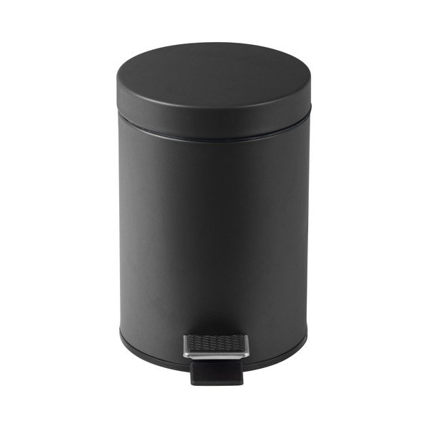 Černý pedálový odpadkový koš Compactor Grena, 3 l-image-2