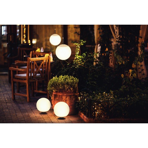 LED solární stmívatelné venkovní svítidlo na dálkové ovládání ø 20 cm Twin – Fischer & Honsel-image-1