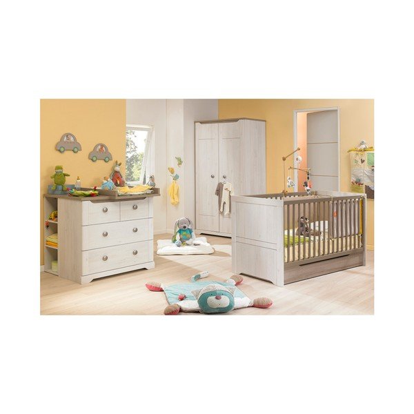 Dětská postýlka v dekoru světlého třešňového dřeva Galipette Louise, 70 x 140 cm-image-1