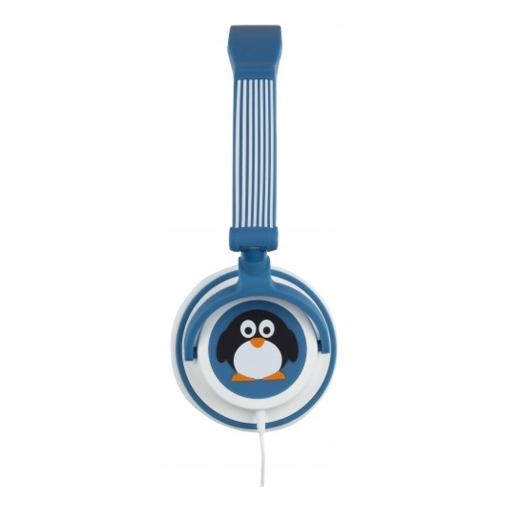 Dětská sluchátka My Doodles Lady Penguin, limitovaná hlasitost 85dB, 3,5 mm jack