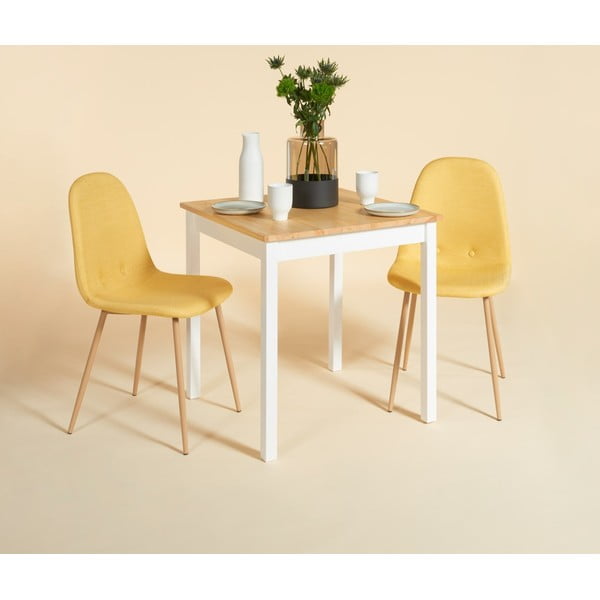Sada 2 žlutých jídelních židlí Bonami Essentials Lissy-image-1