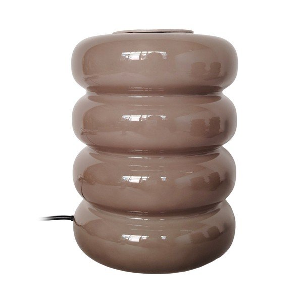 Taupe skleněná LED stolní lampa (výška 16,5 cm) Aro – Leitmotiv