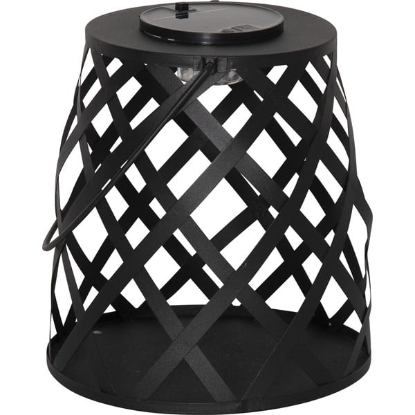 Černá LED lucerna Star Trading Calabria, výška 20 cm-image-3