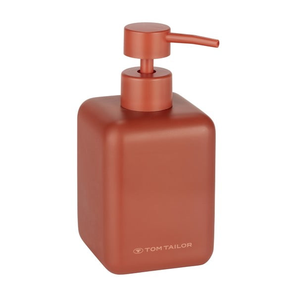 Oranžový dávkovač mýdla z polyresinu 380 ml Tom Tailor T-Rounded – Wenko