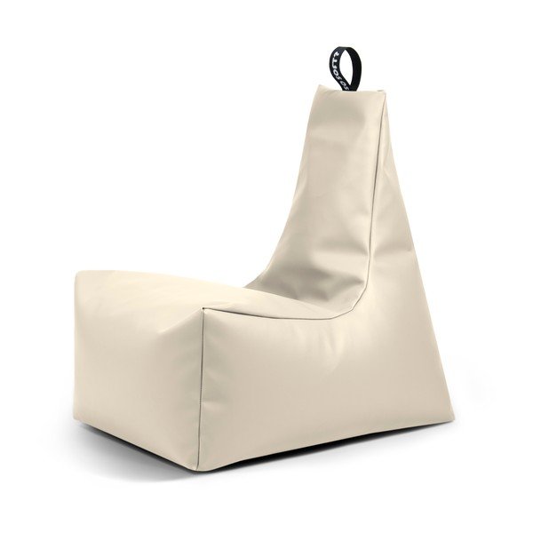 Béžový dětský sedací vak z imitace kůže Icy M – So Soft?