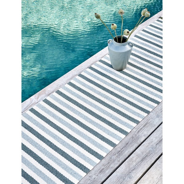 Zeleno-krémový vnitřní a venkovní koberec 70x120 cm Teo Sage – Pappelina-image-4