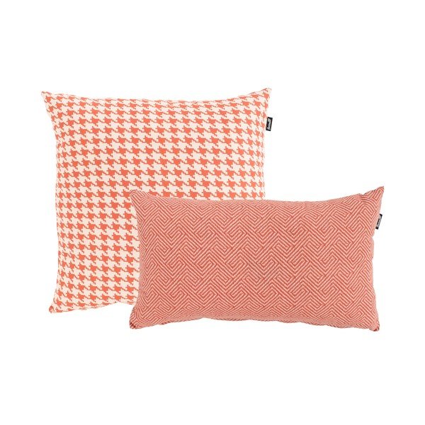 Oranžovo-bílý venkovní polštář Hartman Poule, 50 x 50 cm-image-4