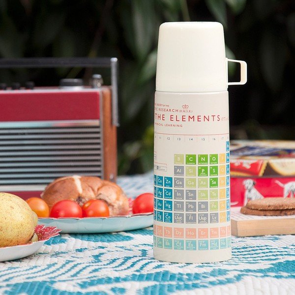 Krémová dětská termoska 350 ml Periodic Table – Rex London-image-2