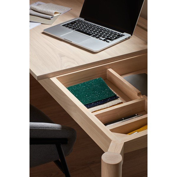 Pracovní stůl v dekoru jasanu 136x68 cm Atlas - Teulat-image-2