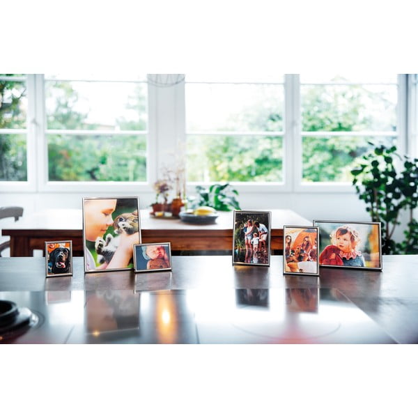 Kovový stojací/na zeď rámeček ve stříbrné barvě 10,5x16 cm Sweet Memory – Zilverstad-image-3