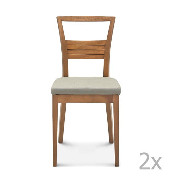 Sada 2 dřevěných židlí Fameg Greta