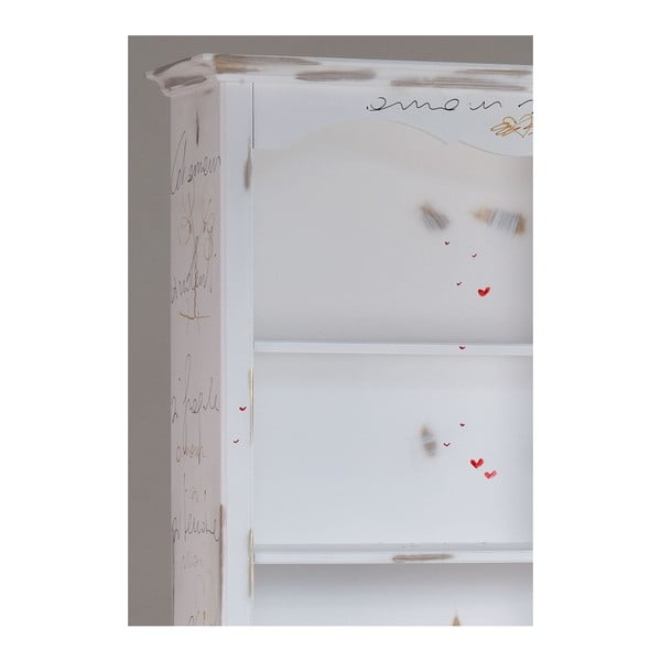 Bílá dřevěná knihovna Castagnetti Gothic-image-1