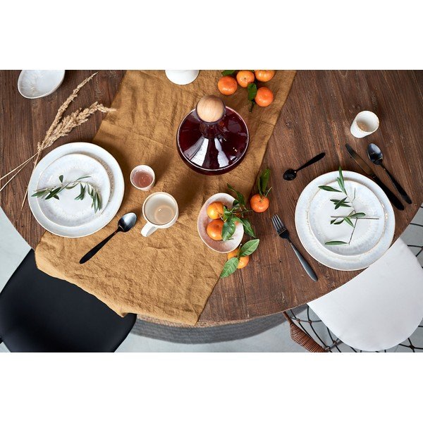 Žlutý lněný běhoun na stůl Blomus, 45 x 140 cm-image-4