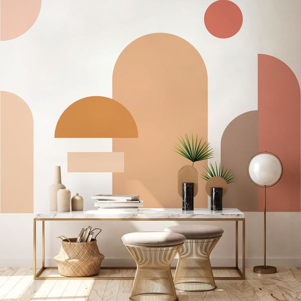 Samolepka na zeď 120x250 cm Abstract Sunset – Ambiance-image-3