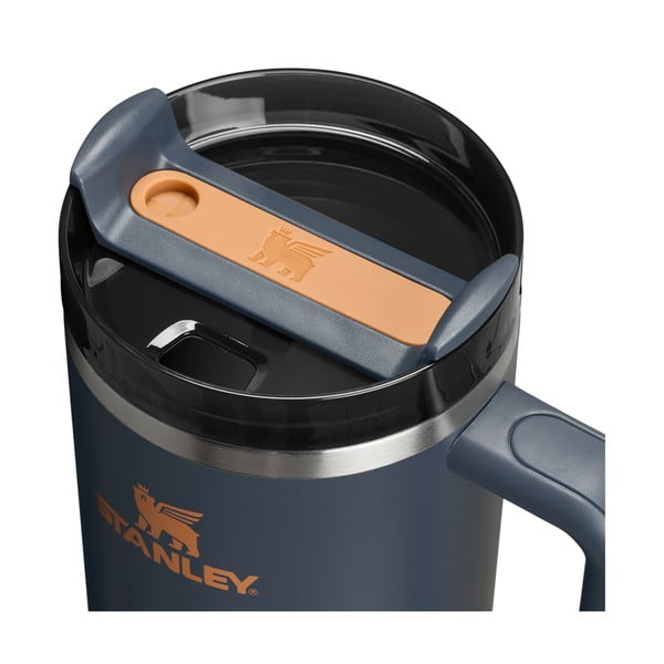 Tmavě modrá termoska s brčkem z nerezové oceli 1,18 l Quencher H2.0 FlowState Tumbler Twilight – Stanley-image-3