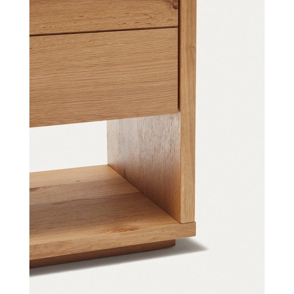 Skříňka v dekoru dubu v přírodní barvě 100x163,5 cm Alguema – Kave Home-image-4