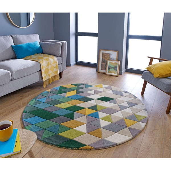Vlněný koberec Flair Rugs Prism, ⌀ 160 cm-image-1