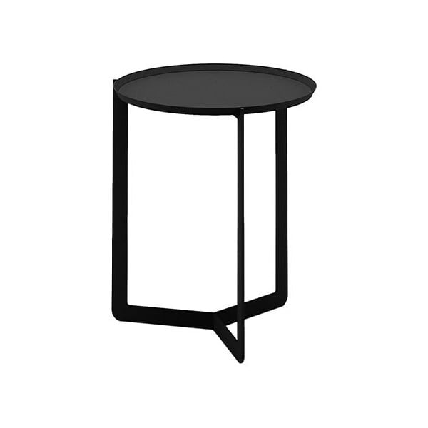 Černý příruční stolek MEME Design Round, Ø 40 cm