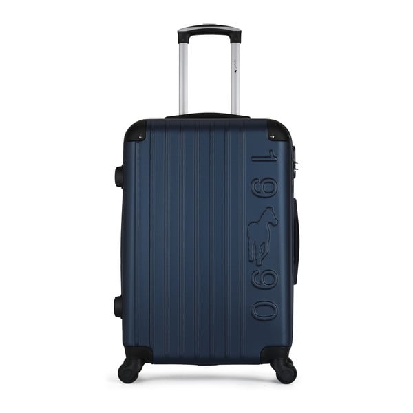 Tmavě modrý cestovní kufr na kolečkách GENTLEMAN FARMER Valise Grand Cadenas Integre Malo, 51 x 75 cm