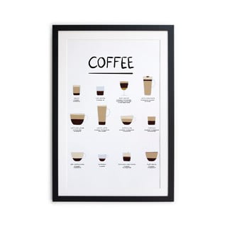 Plakát v rámu 30x40 cm Coffee – Really Nice Things