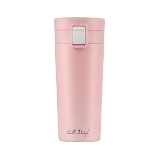 Růžový cestovní termohrnek Vialli Design Fuori, 400 ml